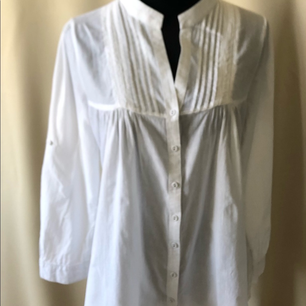 White cotton blouse